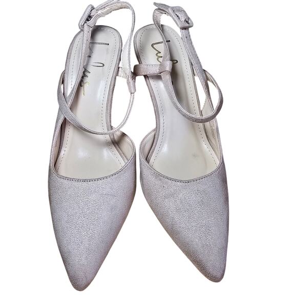 Lulus Pink Velvet Strappy Pointy Toe Heels Size 6 Medium Great condition - Picture 2 of 9